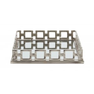 RHODA SILVER SQUARE TRAY