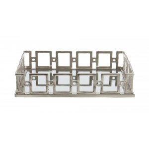 RHODA SILVER RECTANGLE TRAY