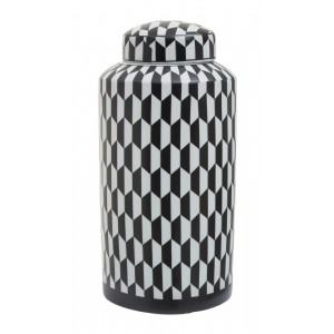 MARLO LARGE GEOMETRIC GINGER JAR