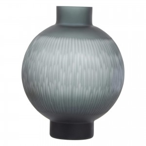 HESSA LARGE GREY GLASS VASE