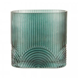 BARDI SMALL GREEN GLASS VASE