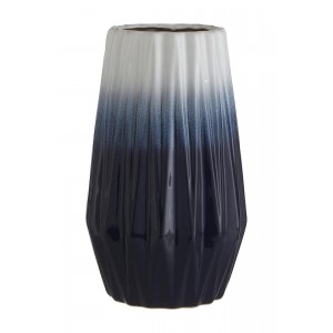 AZUL LRG CERAMIC VASE GREY/WHITE