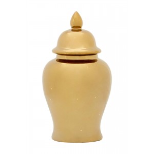 Kensington Townhouse Small Gold Ceramic Jar