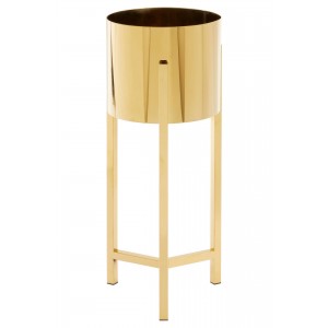 Piermount Large Gold Finish Planter