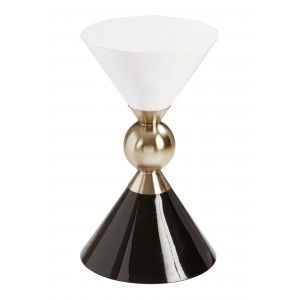 Martini Gold And Black Side Table