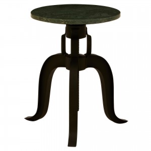 Vasco 3 Leg Bar Stool With Green Marble Top