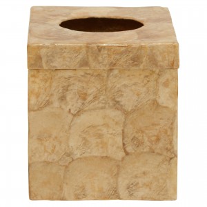 Palu Gold Square Tissue Box