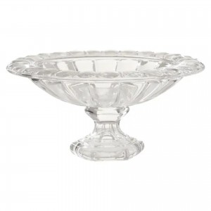 SAVITA CLEAR GLASS FRUIT BOWL