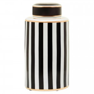 DORIA LARGE STRIPED GINGER JAR